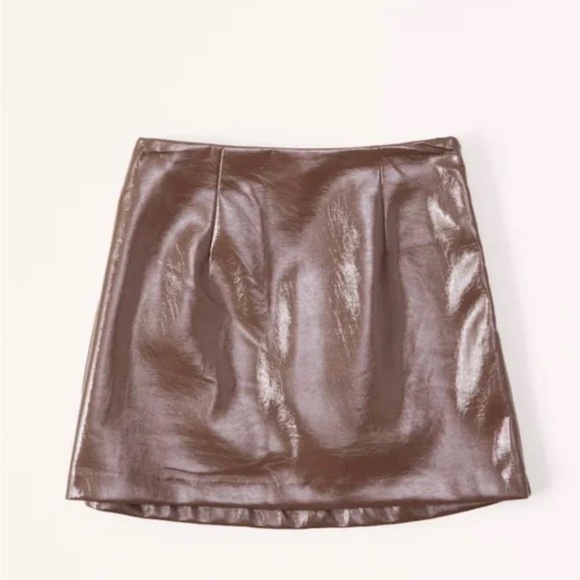 Abercrombie & Fitch Dresses & Skirts - Abercrombie & Fitch Patent Vegan Leather Mini Skort NWT